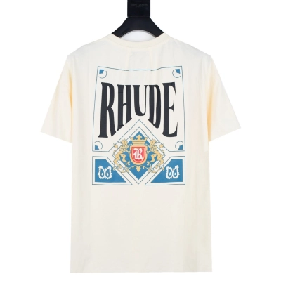 Rhude Card T-Shirt Vintage White 02