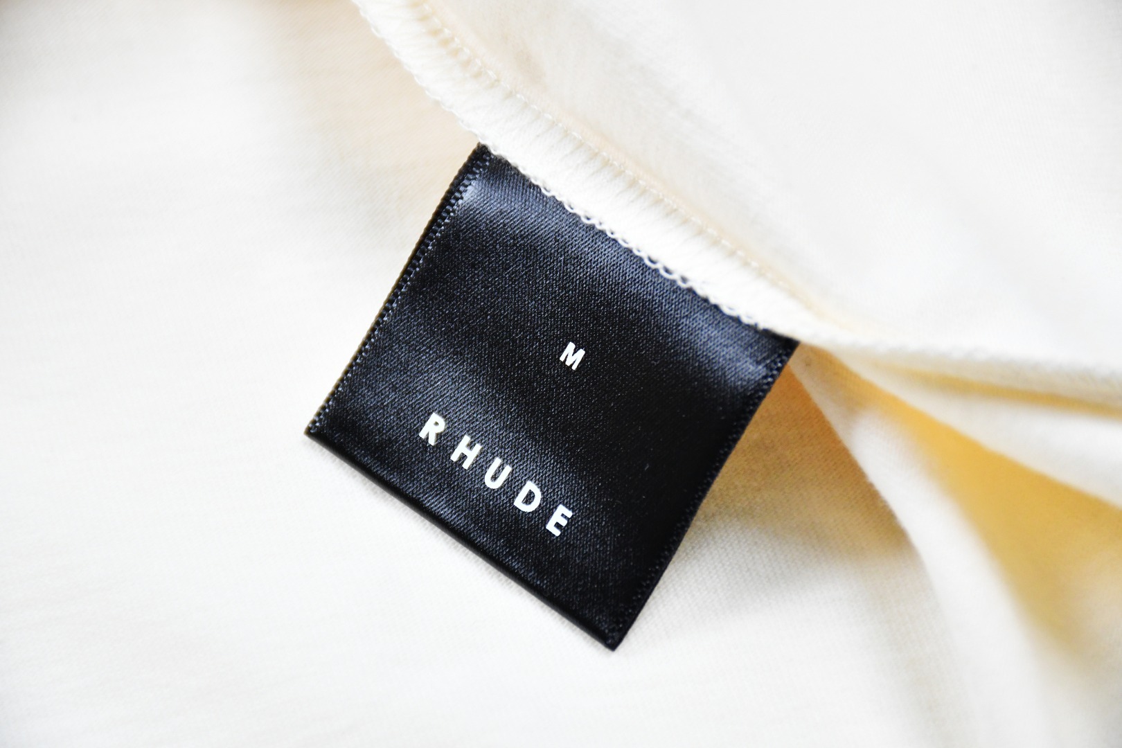 Coco Shoes Rhude Card T-Shirt Vintage White - Cocoshoesvip.net