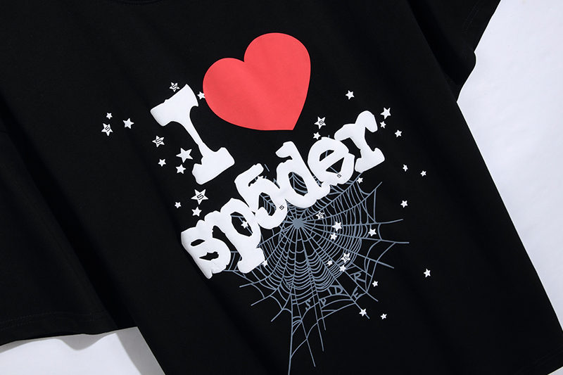 Coco Shoes Sp5der I Heart SP5DER T-shirt Black/White - Cocoshoesvip.net