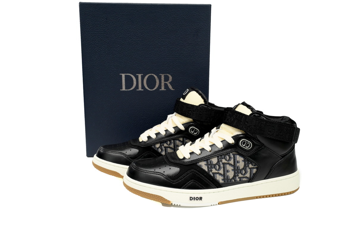 Coco Shoes Dior B27 High Black Beige 3SH132ZIR_H965 - Cocoshoesvip.net