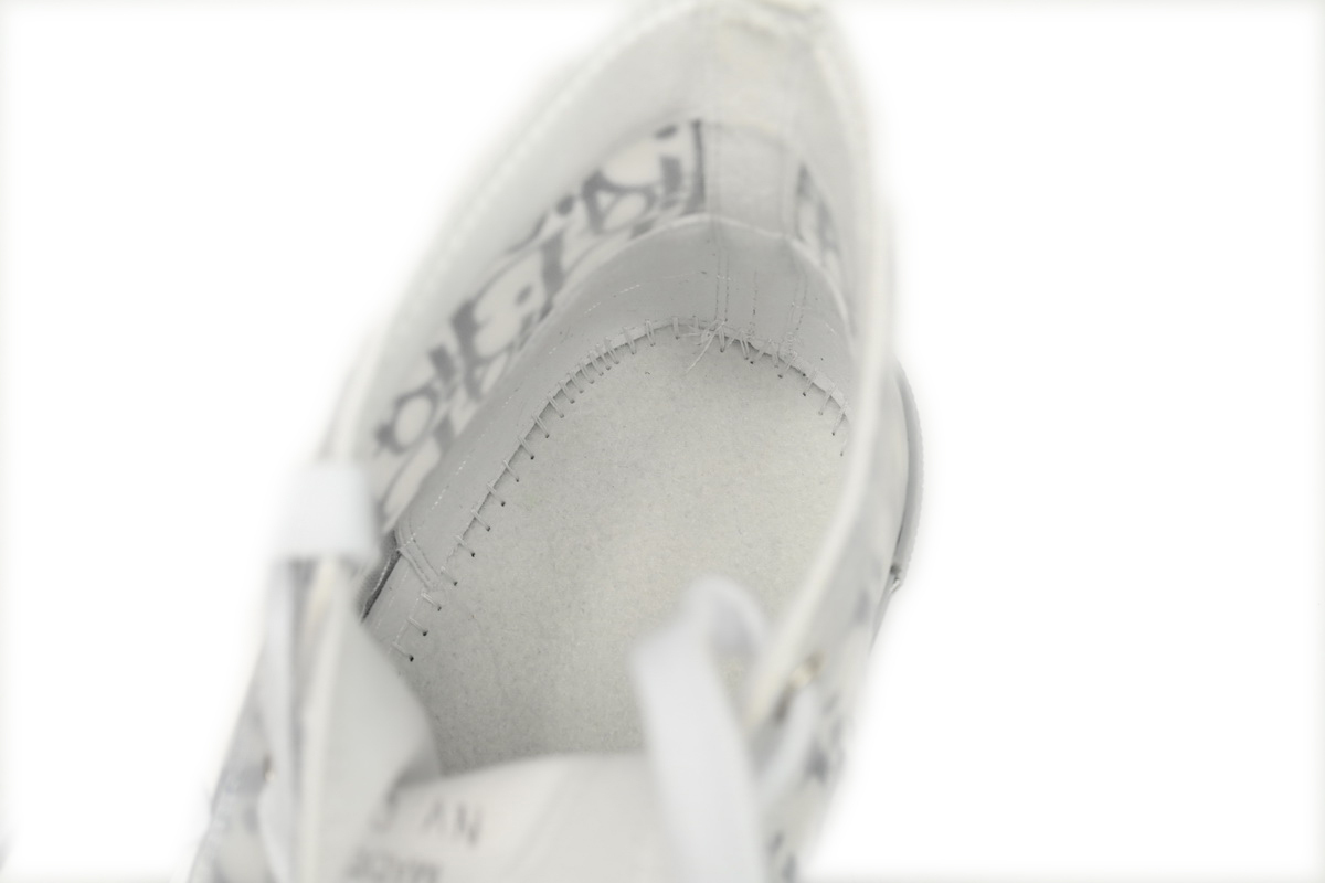 Coco Shoes Dior B23 High Top Oblique Transparency White Blue Gray - Cocoshoesvip.net