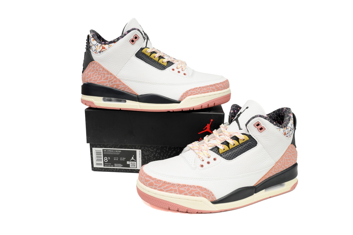 Coco Shoes Air Jordan 3 Retro Vintage Floral 441140-100 - Cocoshoesvip.net