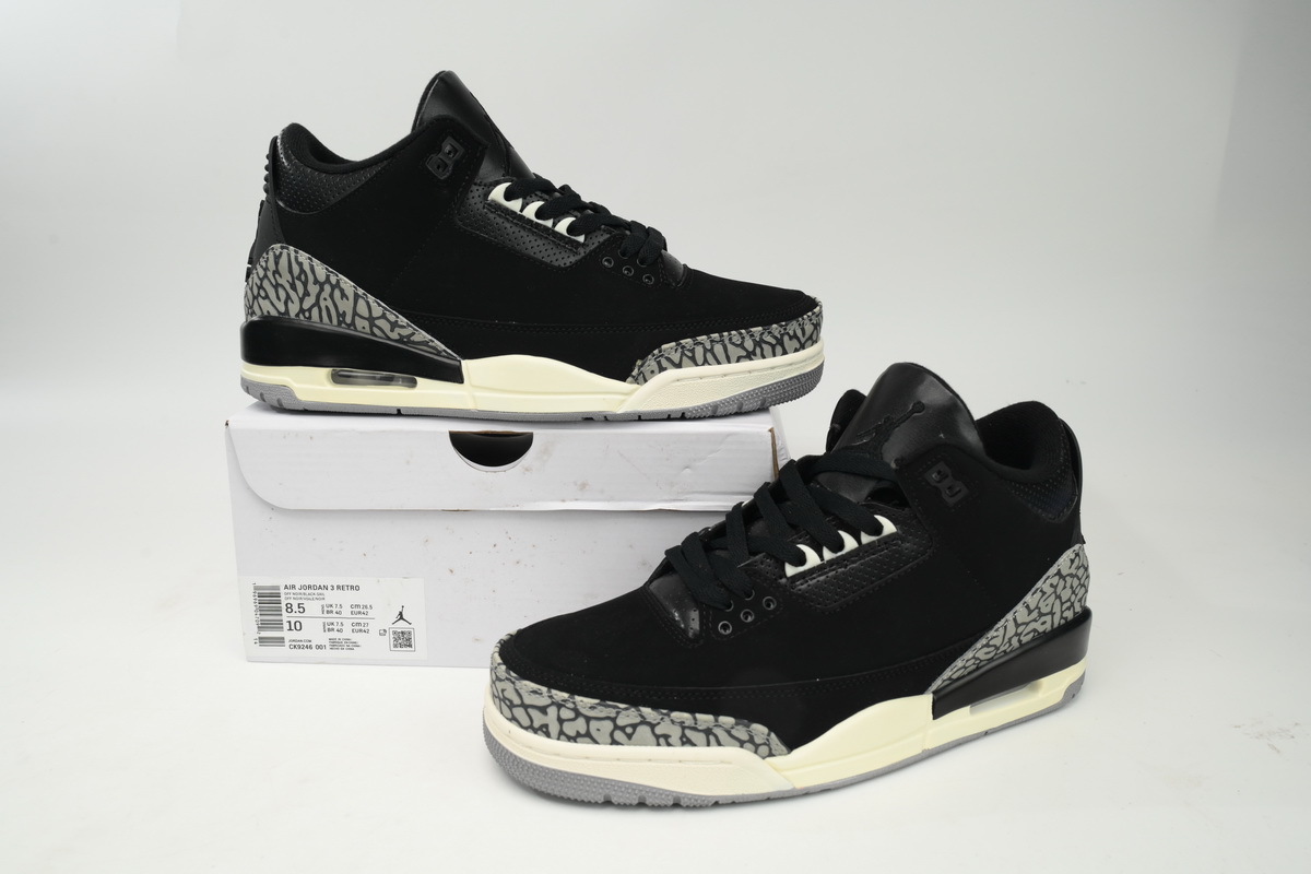 Coco Shoes Air Jordan 3 Retro Off Noir CK9246-001 - Cocoshoesvip.net