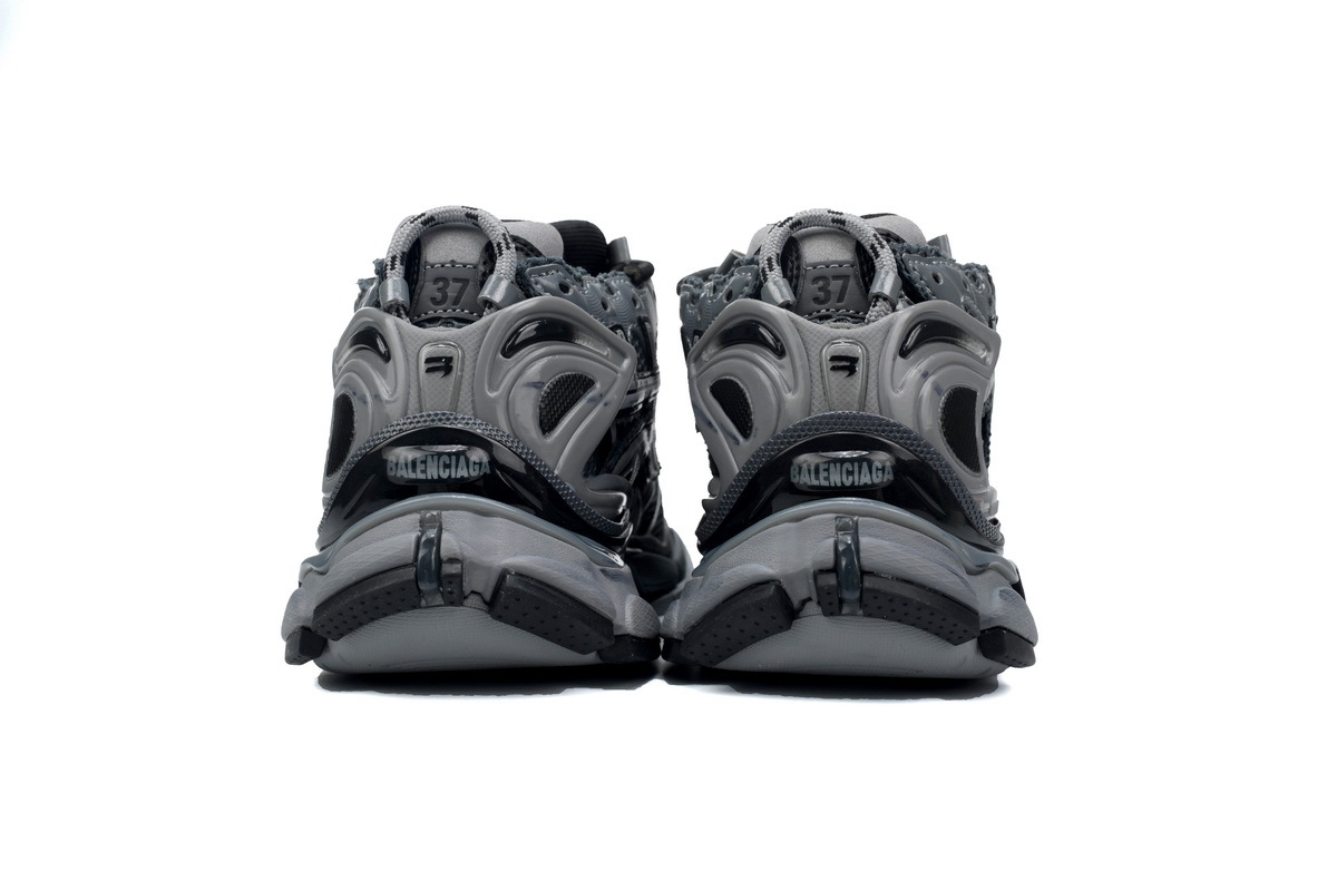 Coco Shoes Balenciaga Runner Black Gray 677402 W3RB2 1515 - Cocoshoesvip.net
