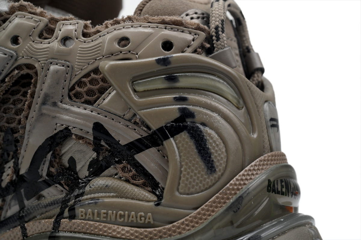 Coco Shoes Balenciaga Runner Black Brown 677402 W3RB2 2010 - Cocoshoesvip.net