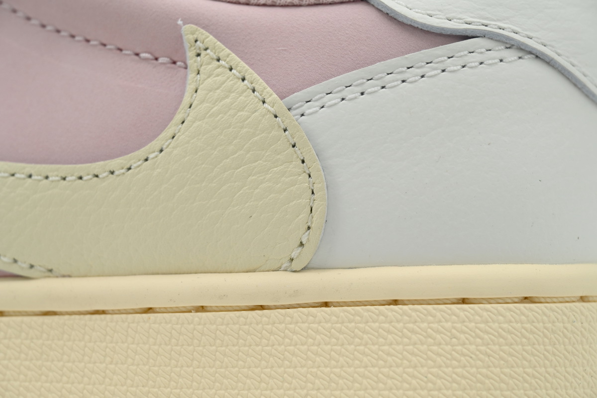 Coco Shoes Air Jordan 1 Low OG x Travis Scott White Pink DM7866-600