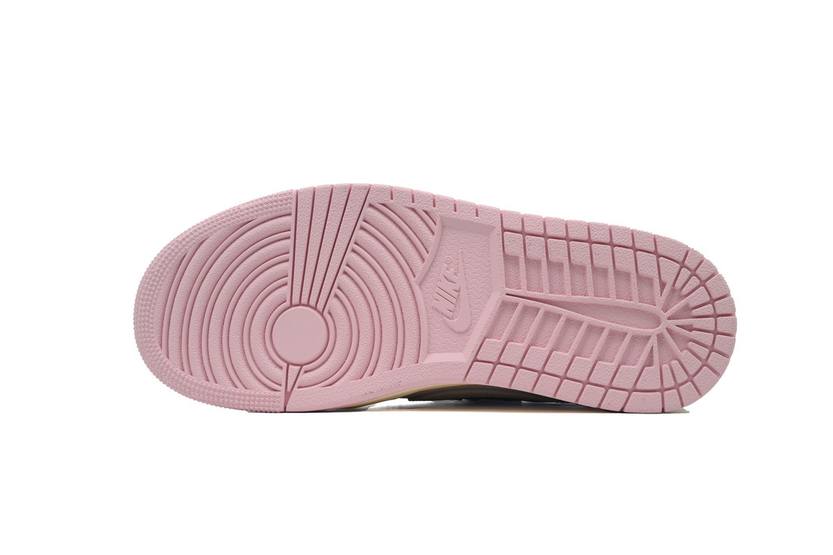 Coco Shoes Air Jordan 1 Low OG x Travis Scott White Pink DM7866-600