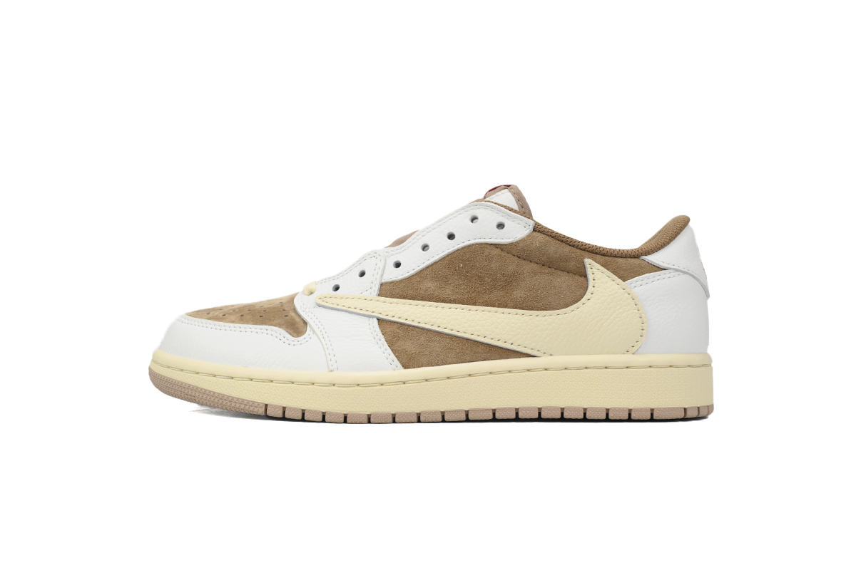 Coco Shoes Air Jordan 1 Low Travis Scott OG Sail Shy Pink DM7866-106 - Cocoshoesvip.net