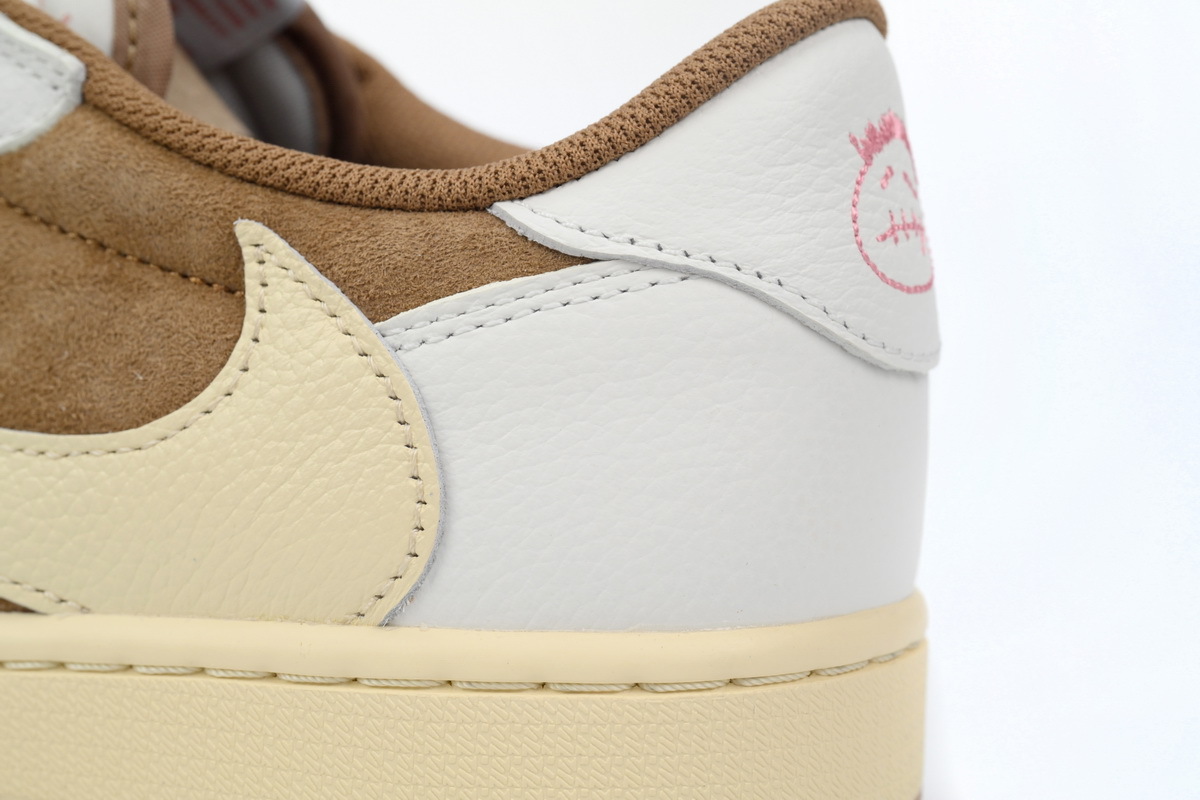 Coco Shoes Air Jordan 1 Low Travis Scott OG Sail Shy Pink DM7866-106 - Cocoshoesvip.net