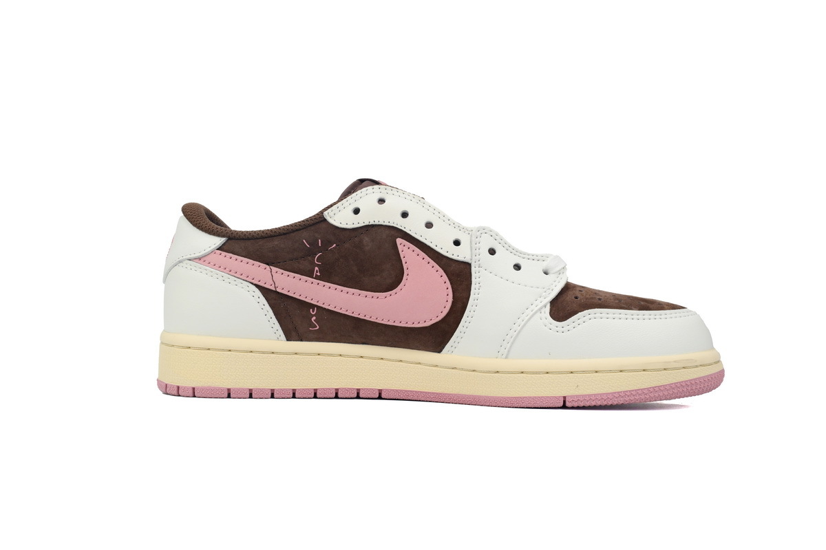 Coco Shoes Air Jordan 1 Low Travis Scott OG SP Dark Pony Pink DZ4137-206 - Cocoshoesvip.net