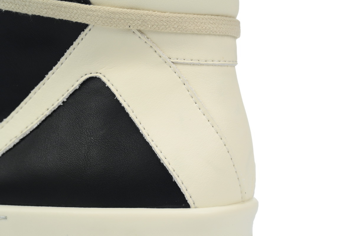 Coco Shoes Rick Owens Geobasket Black and White RU02C7894LCGLPO-7511 - Cocoshoesvip.net