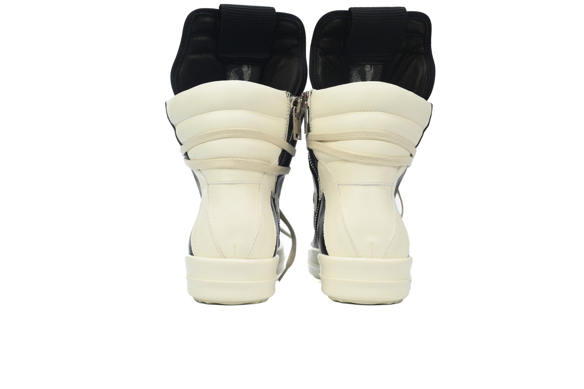 Coco Shoes Rick Owens Geobasket Black and White RU02C7894LCGLPO-7511 - Cocoshoesvip.net