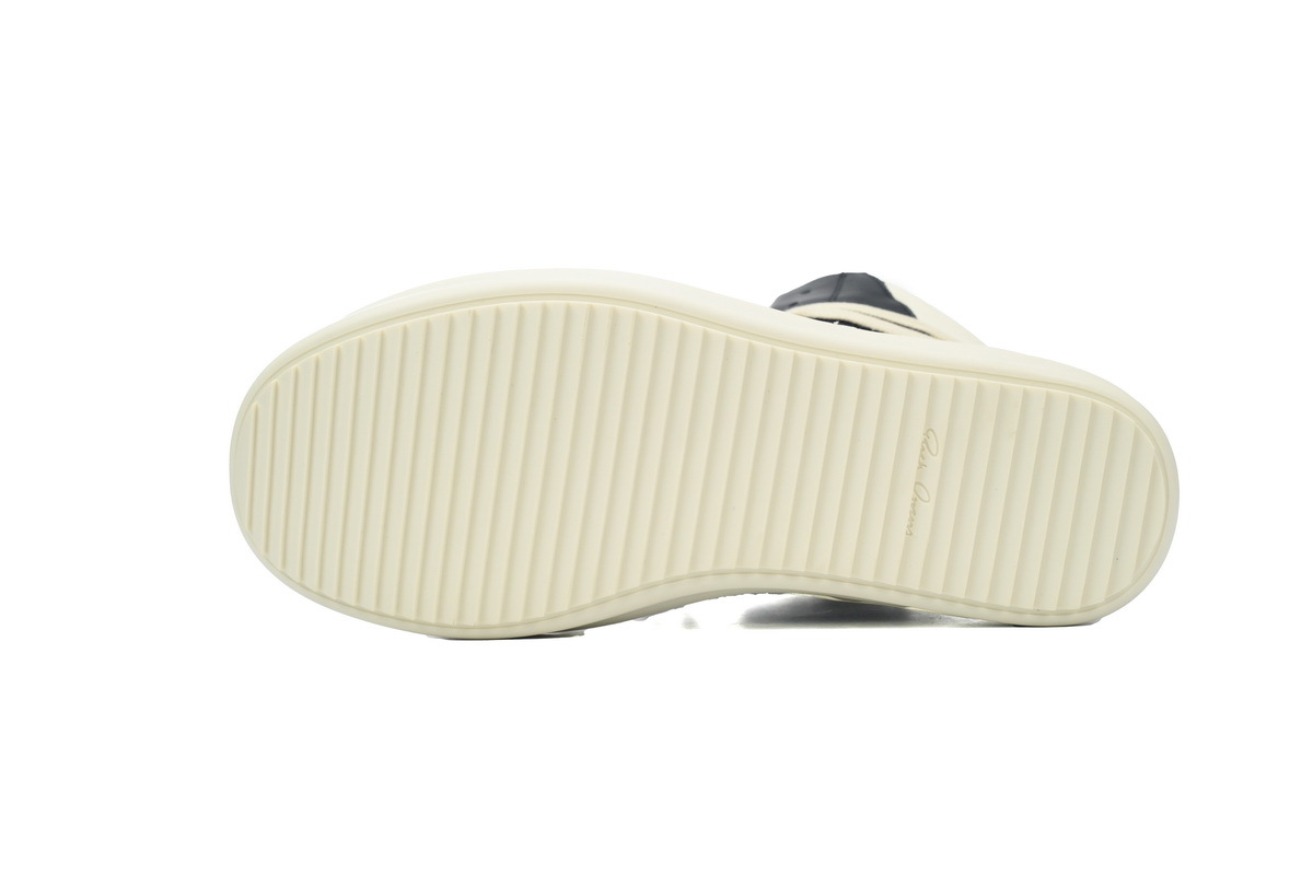Coco Shoes Rick Owens Geobasket Black and White RU02C7894LCGLPO-7511 - Cocoshoesvip.net
