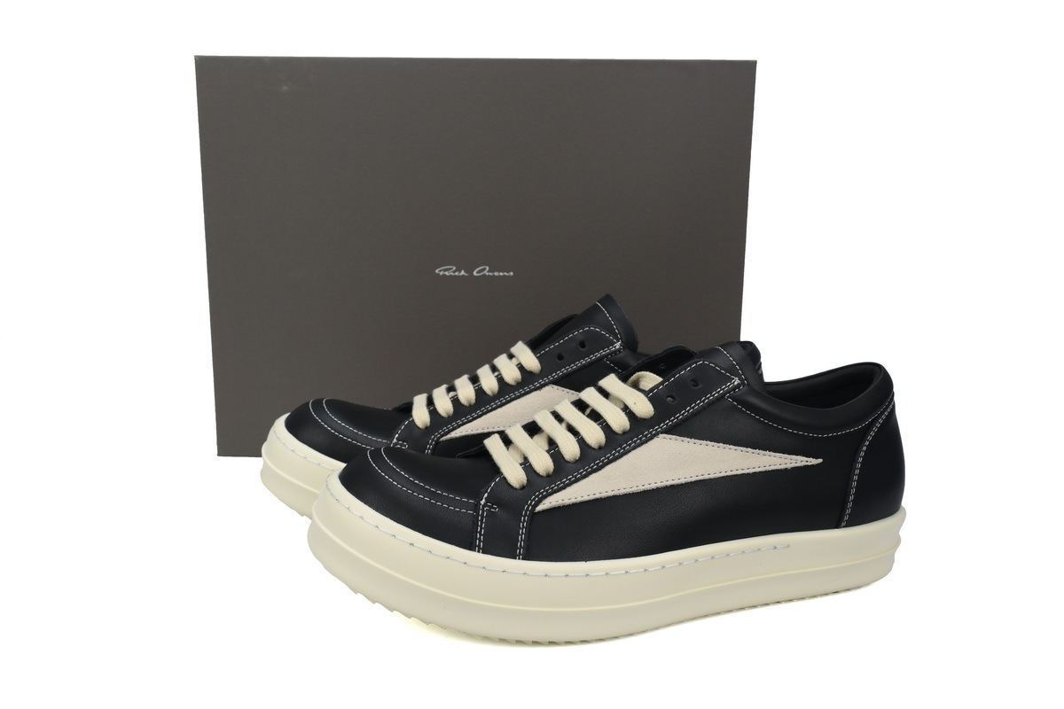 Coco Shoes Rick Owens Strobe Vintage Low 'Black Milk' RU01C4897 LPOLVS-911 - Cocoshoesvip.net