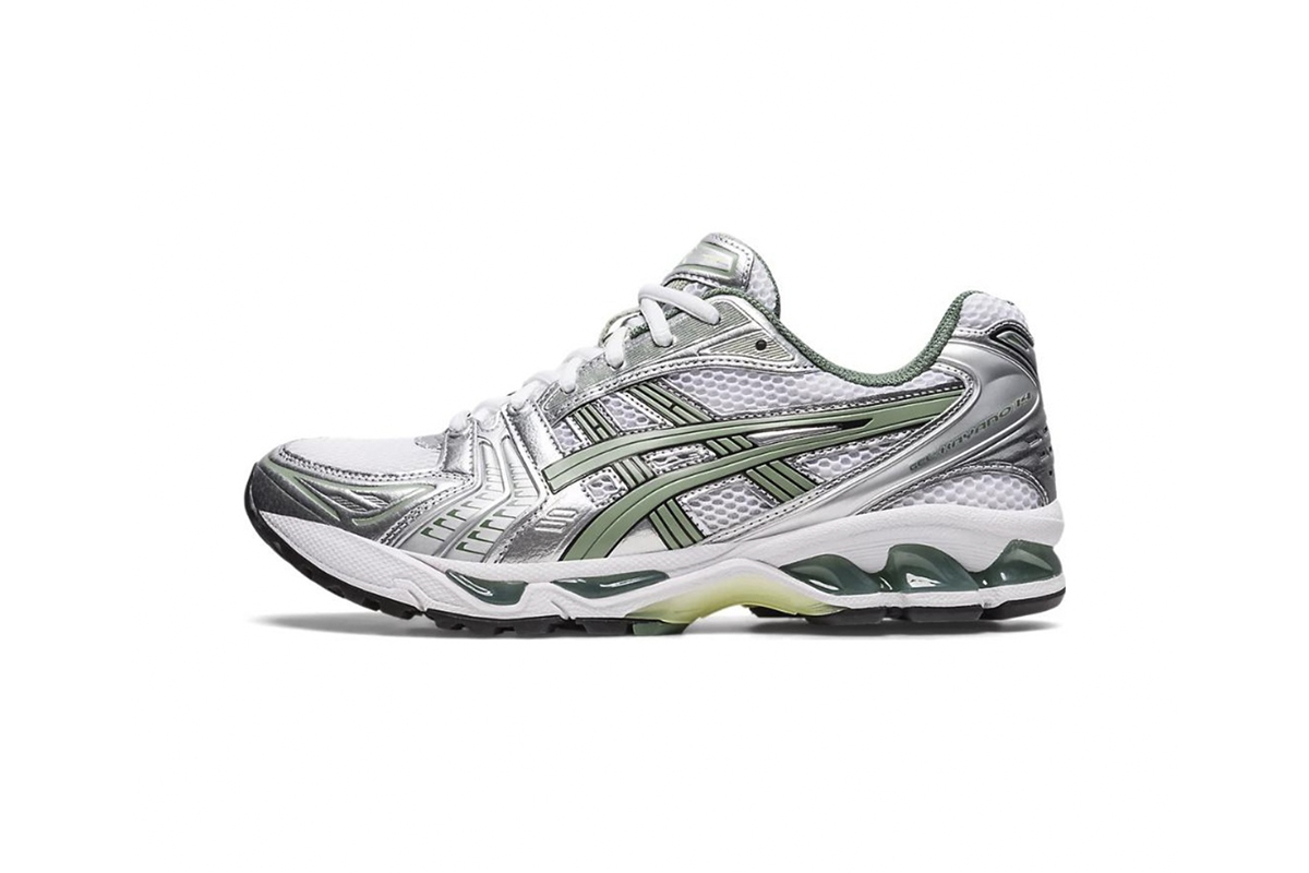 Coco Shoes ASICS Gel-Kayano 14 White Pure Silver Slate Grey Sage 1201A019-107 - Cocoshoesvip.net