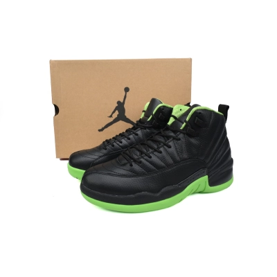 Coco Shoes Air Jordan 12 Retro Black Green  02