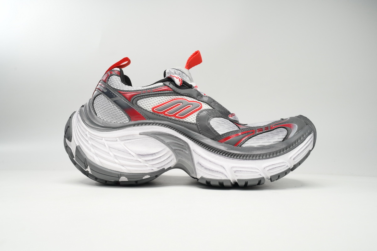 Coco Shoes Balenciaga Cargo White Gray Red 784342 W2MV2 9645 - Cocoshoesvip.net