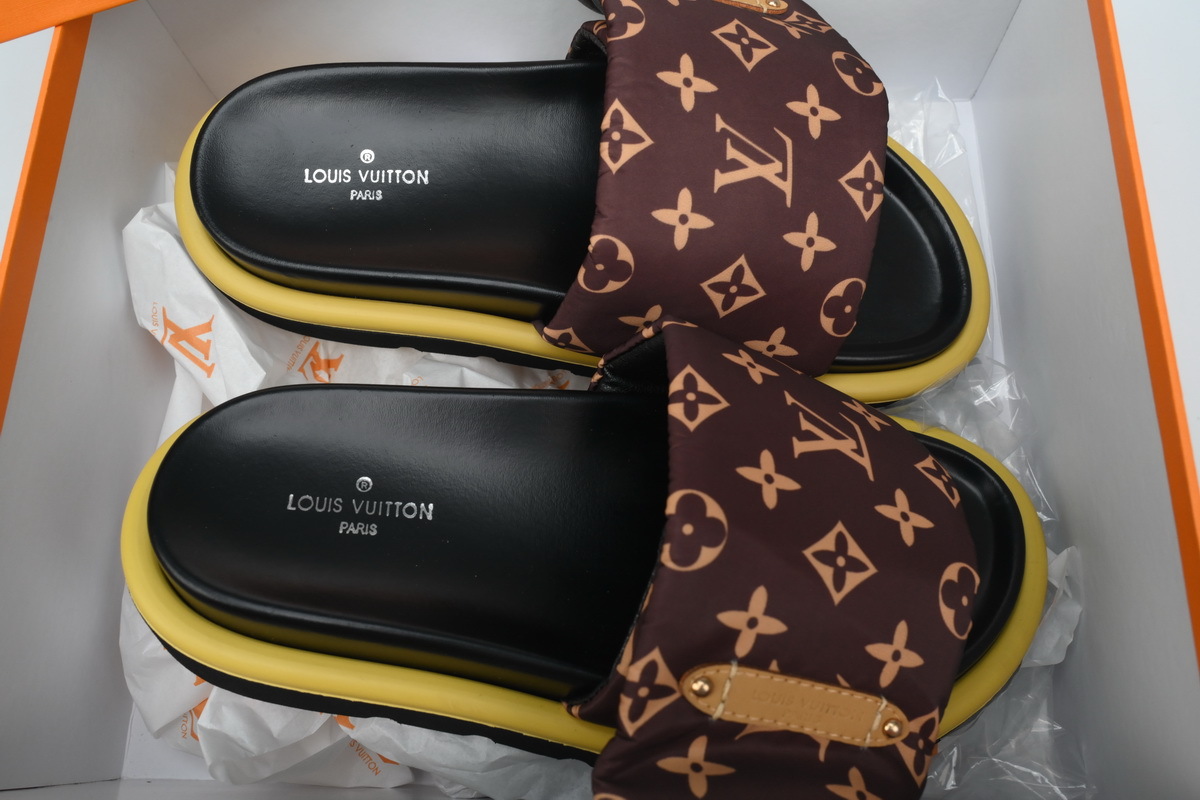 Coco Shoes Louis Vuitton Pillow Flat Comfort Mules - Cocoshoesvip.net