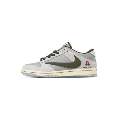 Coco Shoes Nike SB Dunk Low Travs Scott x PlayStation DA1638-100 01