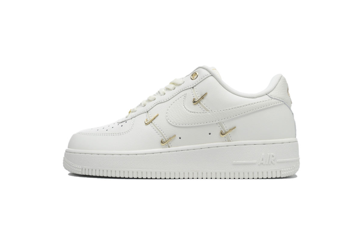 Coco Shoes Nike Air Force 1 '07 LX CN Sail Gold Mini Swooshes FV3654-111 - Cocoshoesvip.net