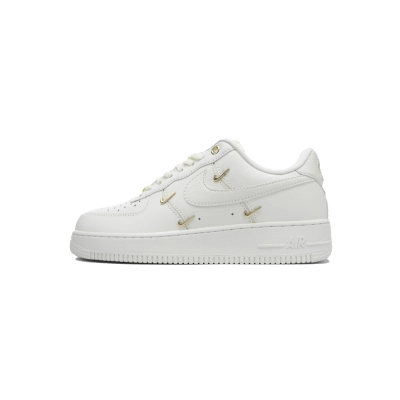 Coco Shoes Nike Air Force 1 '07 LX CN Sail Gold Mini Swooshes FV3654-111 01