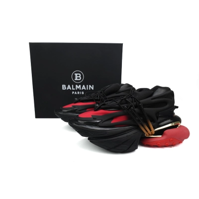 Balmain Unicorn Low-Top Black Red AM1VJ309TNCSEGU 02