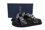 Coco Shoes Dior Aqua Sandal Beige Black Dior Oblique Jacquard 3SA115ZSA_H561 - Cocoshoesvip.net