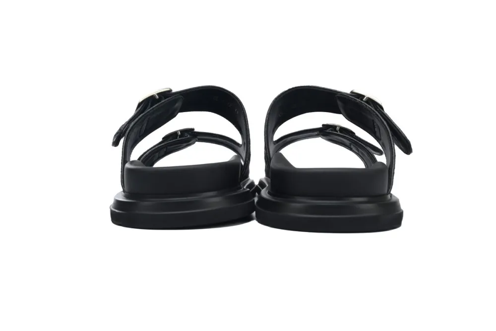 Coco Shoes Dior Aqua Sandal Beige Black Dior Oblique Jacquard 3SA115ZSA_H561 - Cocoshoesvip.net