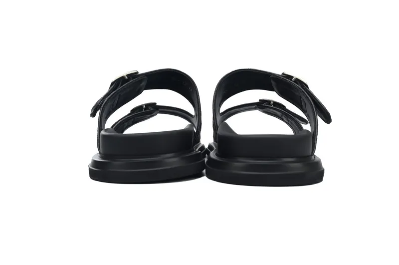 Coco Shoes Dior Aqua Sandal Beige Black Dior Oblique Jacquard 3SA115ZSA_H561 - Cocoshoesvip.net