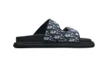 Coco Shoes Dior Aqua Sandal Beige Blue Dior Oblique Jacquard - Cocoshoesvip.net
