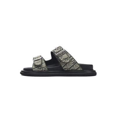 Coco Shoes Dior Aqua Sandal Beige Dior Oblique Jacquard 01