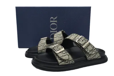 Dior Aqua Sandal Beige Dior Oblique Jacquard 02