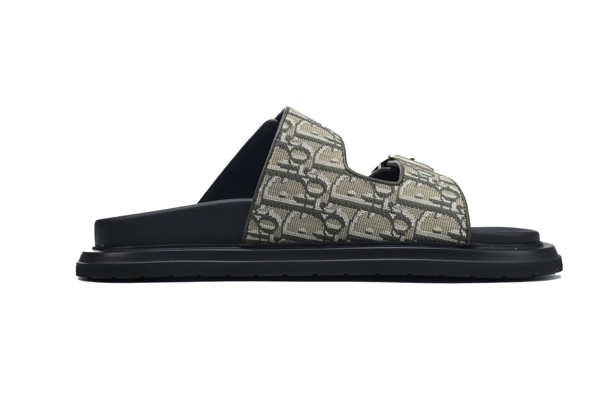 Coco Shoes Dior Aqua Sandal Beige Dior Oblique Jacquard - Cocoshoesvip.net