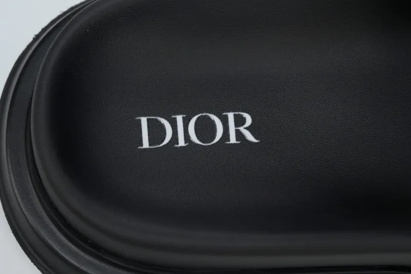 Coco Shoes Dior Aqua Sandal All Black Dior Oblique Jacquard - Cocoshoesvip.net