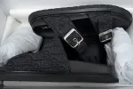 Coco Shoes Dior Aqua Sandal All Black Dior Oblique Jacquard - Cocoshoesvip.net