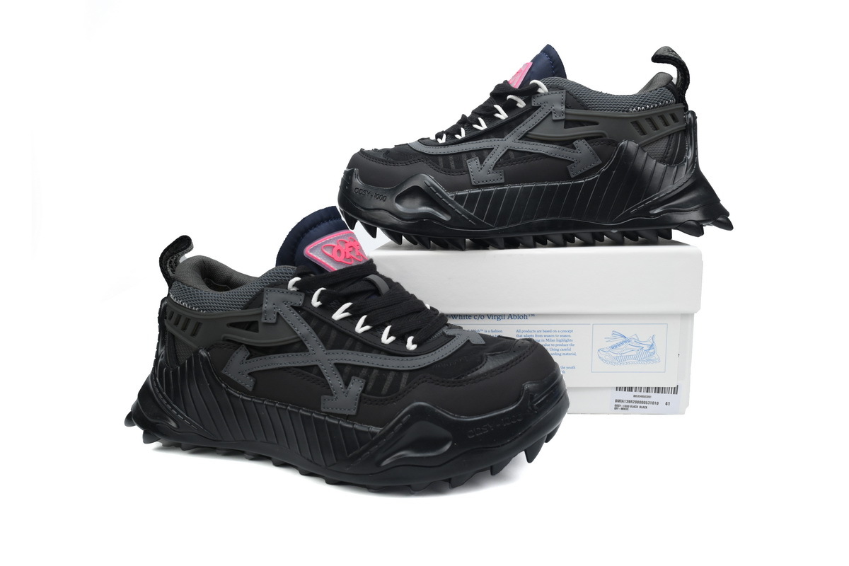 Coco Shoes OFF-WHITE Odsy-1000 All Black OMIA139S2080004531010 - Cocoshoesvip.net