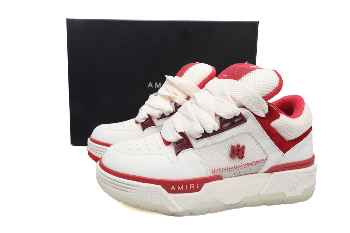 Coco Shoes AMIRI MA-1 White Red PS24MFS018 610 - Cocoshoesvip.net