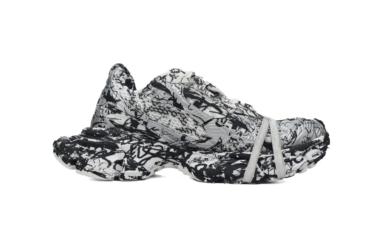 Coco Shoes Balenciaga 3XL Sneaker in White Graffiti 734731 W3XDC 0135 - Cocoshoesvip.net