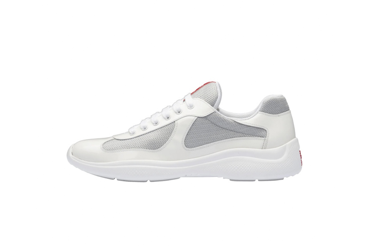 Coco Shoes Prada America's Cup White Silver 4E3400-6GW-F0J36 - Cocoshoesvip.net