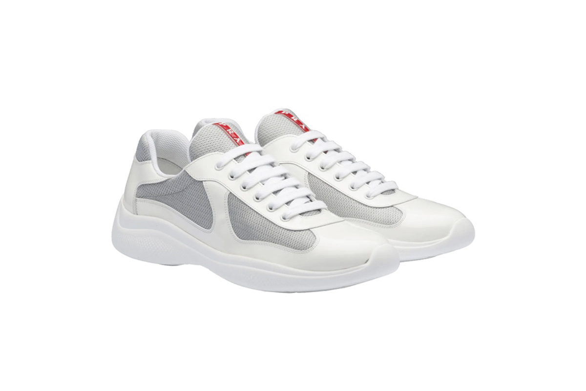 Coco Shoes Prada America's Cup White Silver 4E3400-6GW-F0J36 - Cocoshoesvip.net