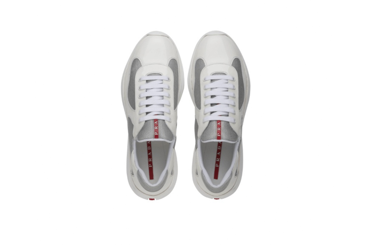 Coco Shoes Prada America's Cup White Silver 4E3400-6GW-F0J36 - Cocoshoesvip.net