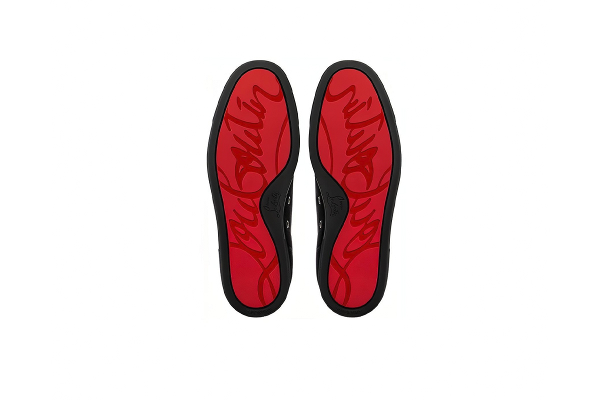 Coco Shoes Christian Louboutin Louis Junior Spikes Veau Velours Sneaker Black 1130575CM53 - Cocoshoesvip.net