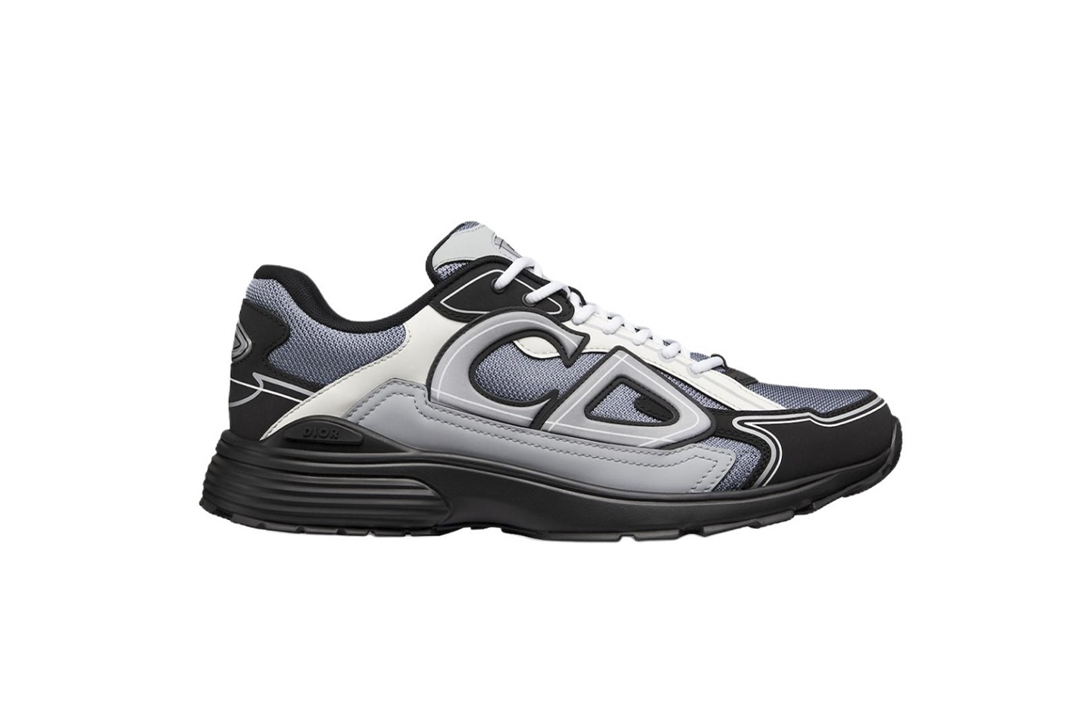 Coco Shoes Dior B30 Sneaker Blue Mesh with Gray White and Black Technical Fabric 3SN279ZRB_H068 - Cocoshoesvip.net