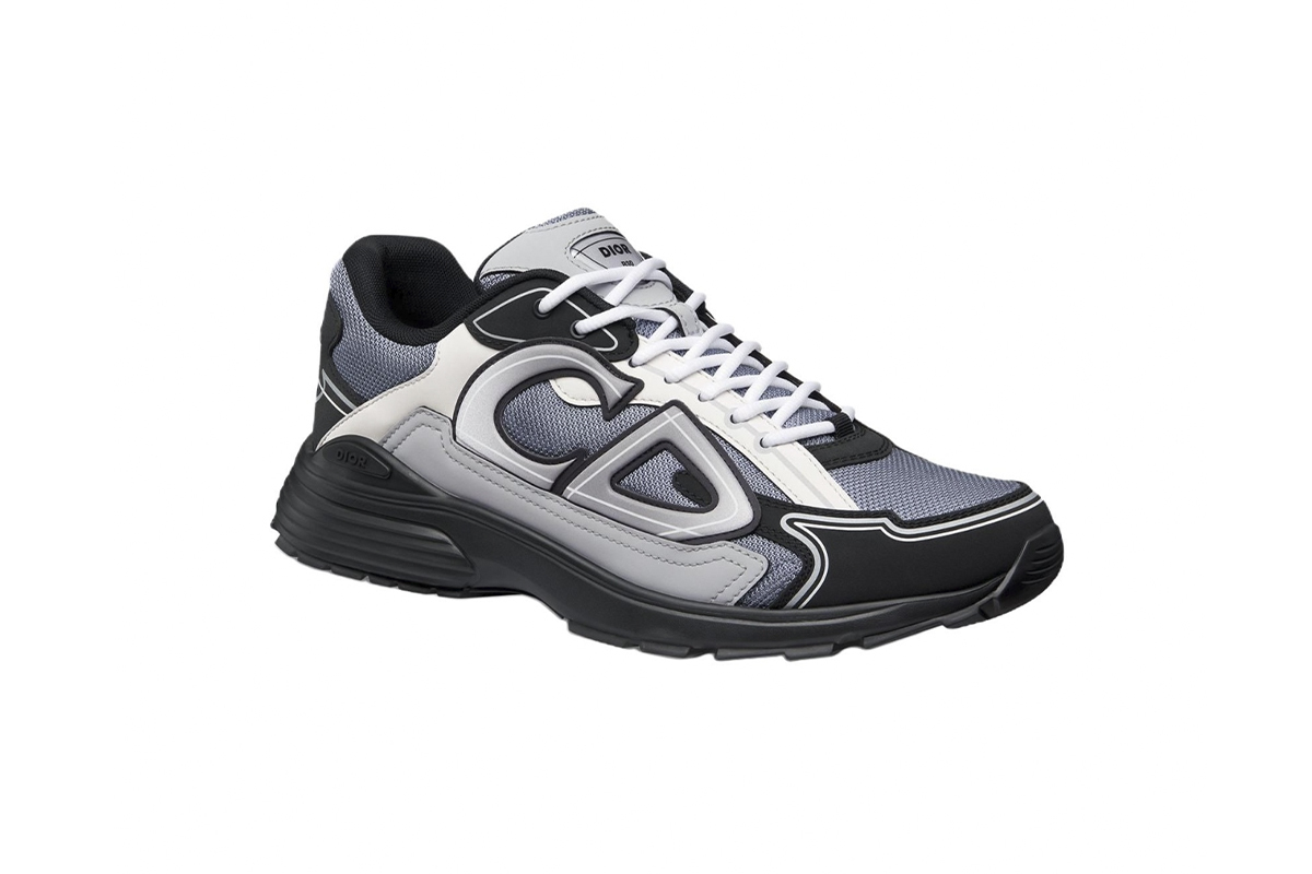 Coco Shoes Dior B30 Sneaker Blue Mesh with Gray White and Black Technical Fabric 3SN279ZRB_H068 - Cocoshoesvip.net