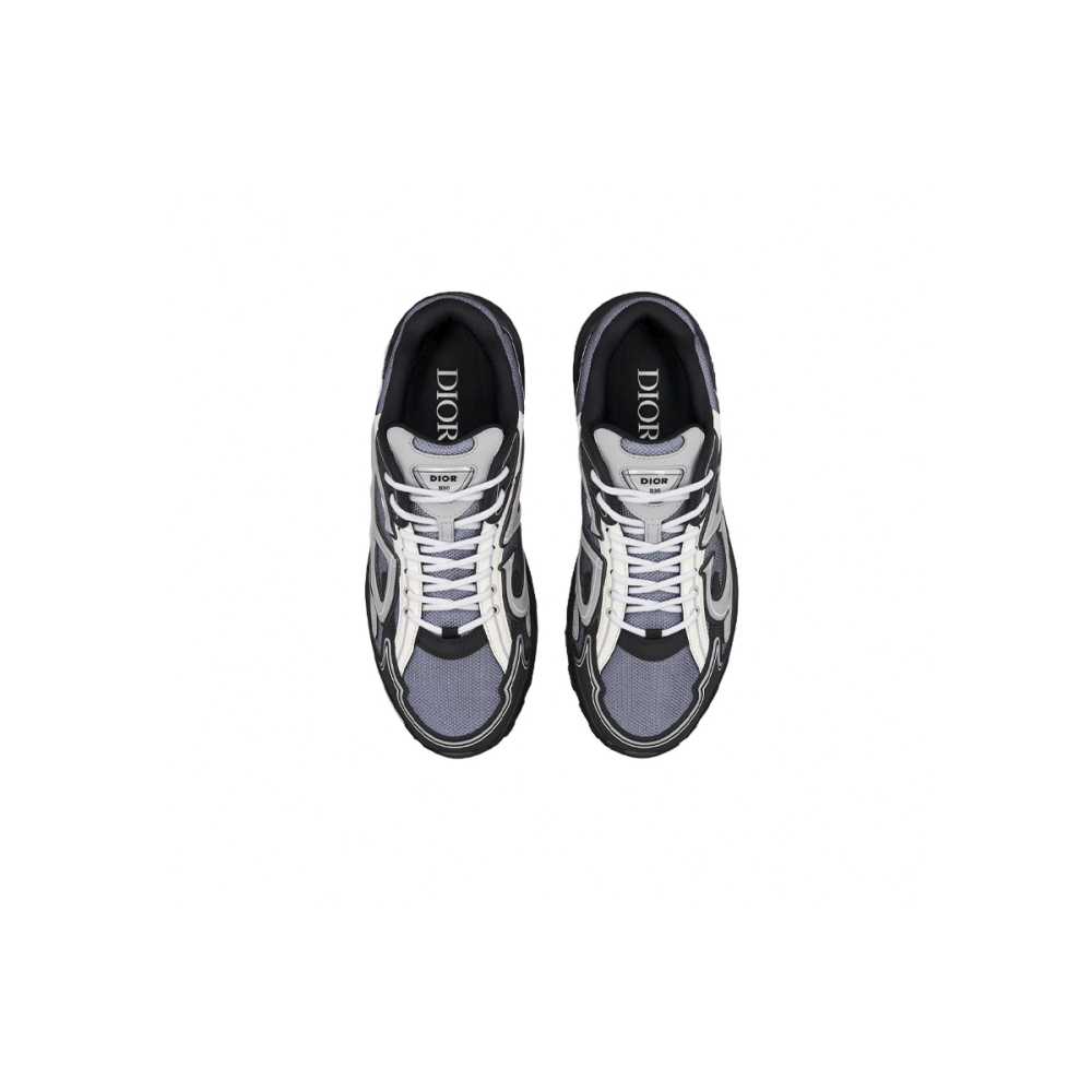 Coco Shoes Dior B30 Sneaker Blue Mesh with Gray White and Black Technical Fabric 3SN279ZRB_H068 - Cocoshoesvip.net