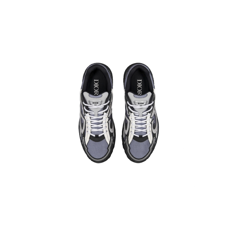 Coco Shoes Dior B30 Sneaker Blue Mesh with Gray White and Black Technical Fabric 3SN279ZRB_H068 - Cocoshoesvip.net