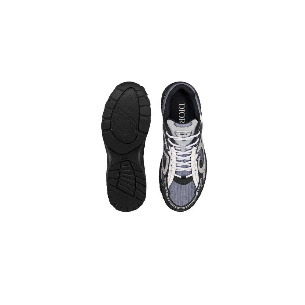 Coco Shoes Dior B30 Sneaker Blue Mesh with Gray White and Black Technical Fabric 3SN279ZRB_H068 - Cocoshoesvip.net