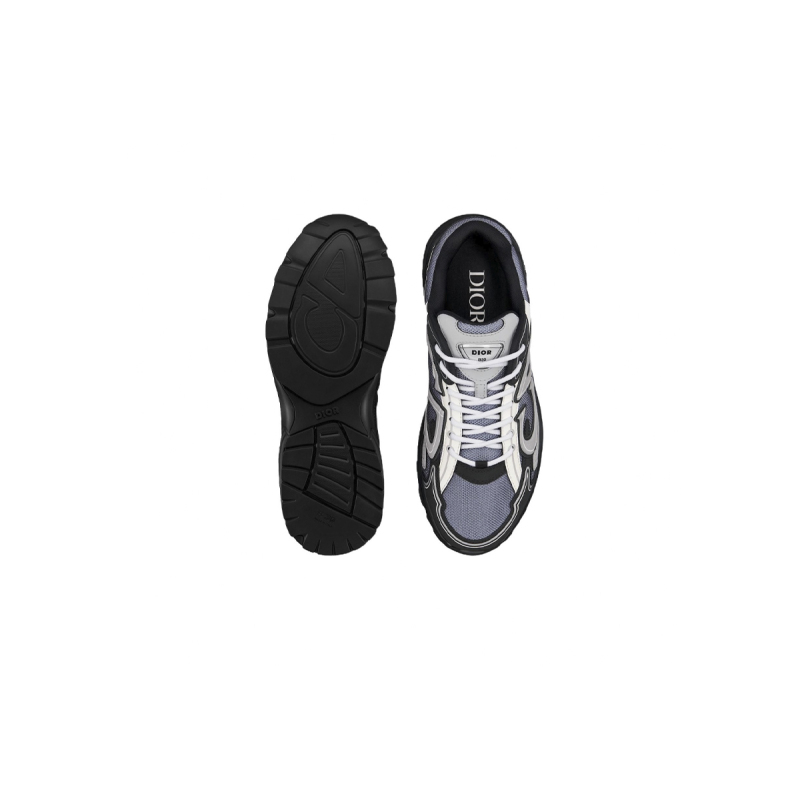 Coco Shoes Dior B30 Sneaker Blue Mesh with Gray White and Black Technical Fabric 3SN279ZRB_H068 - Cocoshoesvip.net