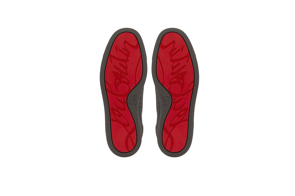 Coco Shoes Christian Louboutin Louis Junior Spikes Veau Velours Sneaker Brown 3160934E428 - Cocoshoesvip.net