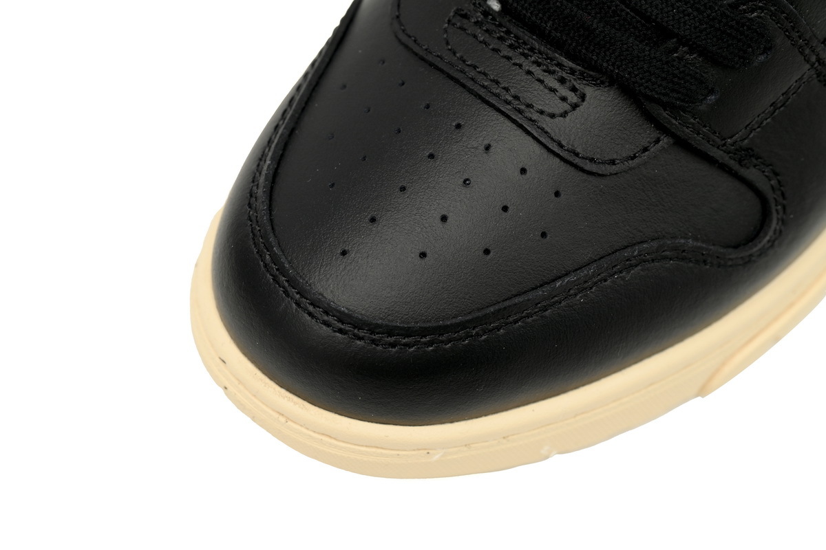 Coco Shoes OFF-WHITE Out Of Office White Black Round Head OMIA189F23LEA0011010 - Cocoshoesvip.net